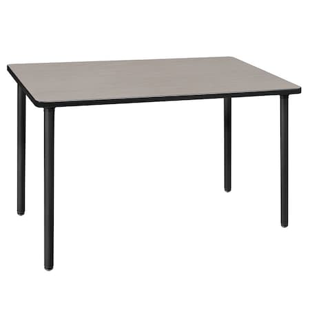 Regency Kee Folding Tables, 48 W, 24 L, 29 H, Wood, Metal Top, Maple MTF4824PLBK